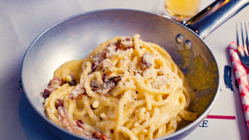 Carbonara traditionnelle guanciale
