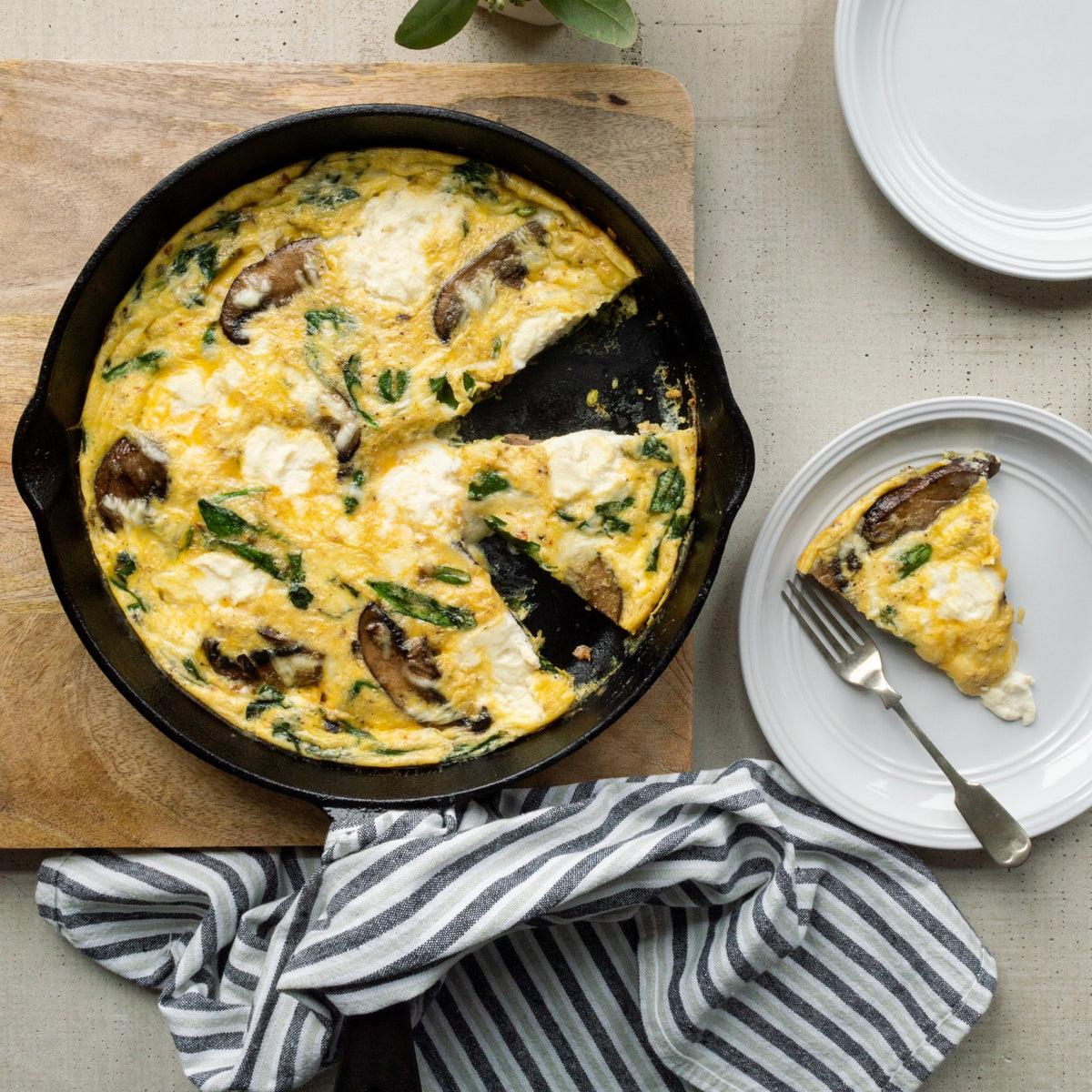 Frittata épinards ricotta