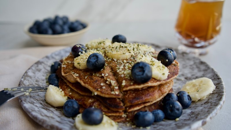 Pancakes avoine banane protéinés maison
