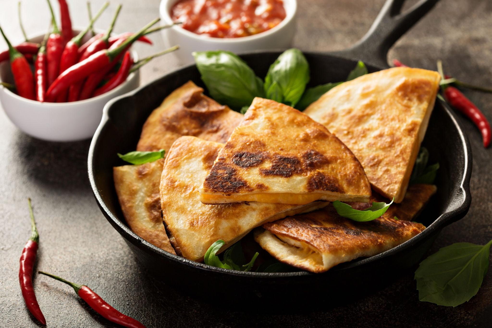 Quesadilla fromage jalapeños