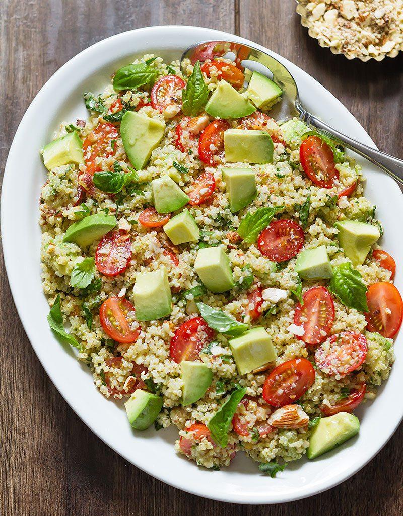Salade quinoa avocat feta