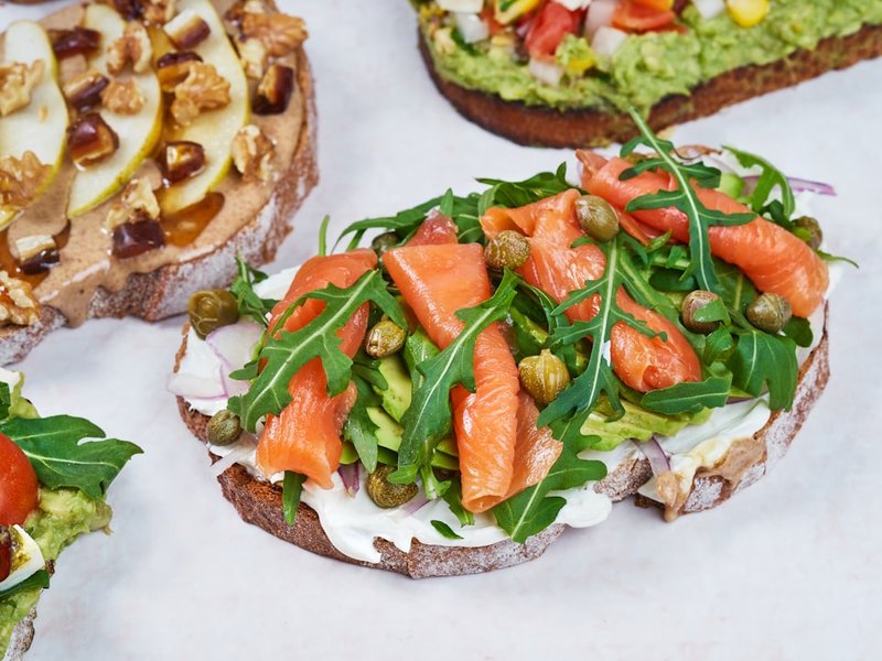 Tartines avocat saumon fumé