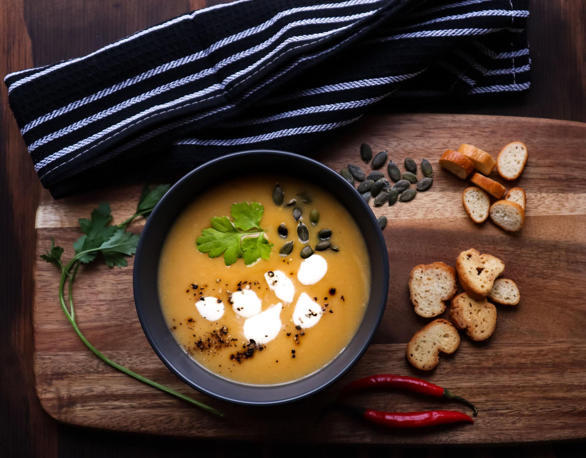 Velouté de butternut au gingembre